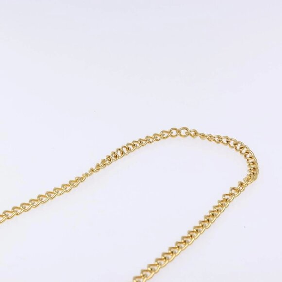 Salvatore Ferragamo Gancini Chain Shoulder Bag Leather Black Gold Auth 134769 - Picture 9 of 16